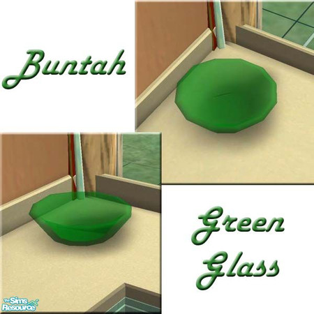 Sims 2 — Green Glass Bowl by buntah — This is part of Buntah's Bowls collection and requires the base mesh bowl in order