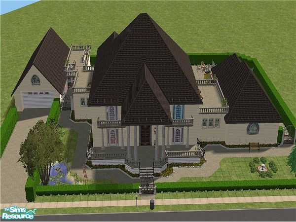 Sims 2 — Kelburn House by oldmember_mynameisjoyce2002 — This large family house is ideal for your really rich simmies ;)