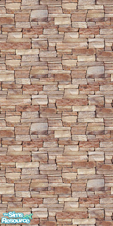 Sims 2 — Cliffstone Mesquite by Quiltreker — This is one of 5 walls in the Cliffstone Series of the Simstone Collection.