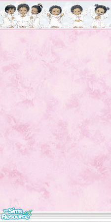 Sims 2 — PB_Angels by Astarta — Angel wallpaper set in 4 colors and with baby angel borders.