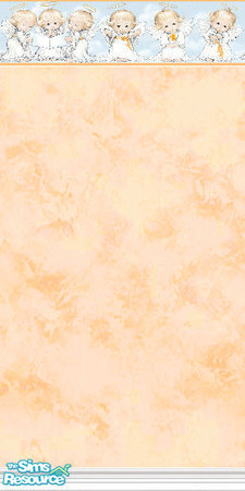 Sims 2 — OH_Angels by Astarta — Angel wallpaper set in 4 colors and with baby angel borders.