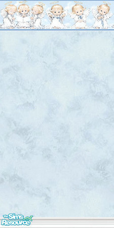 Sims 2 — BH_Angels by Astarta — Angel wallpaper set in 4 colors and with baby angel borders.