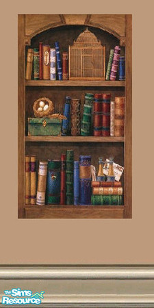 Sims 2 — kitchen hanging bookcase by The_Unicorn — -