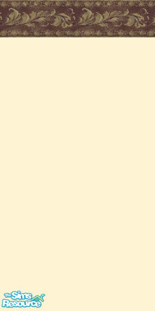 Sims 2 — Tarnished Brocade by oldmember_.:RagDoll:. — This cream wall is given history by replica antique Border