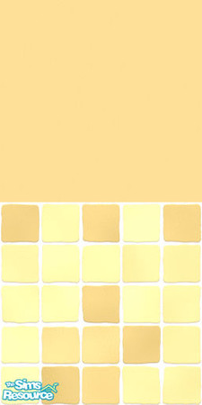Sims 2 — MDP Golden Half Solid-Tile by MelandStv — There are 10 colours and 2 textures for a total of 20 walls in this