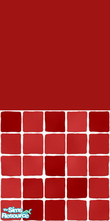 Sims 2 — MDP Crimson Half Solid-Tile by MelandStv — There are 10 colours and 2 textures for a total of 20 walls in this