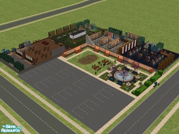 Sims 2 — Mega-mall by krelian — This is a Mega-mall I made for Pleasantview, and is my first submission. It has