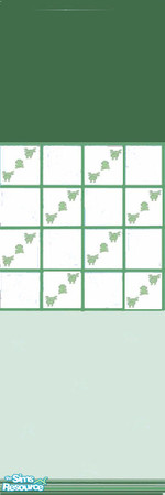 Sims 2 — Hopping mad by eglitterbug — This is a lovely partly tiled wall,Top and bottom are painted different shades of