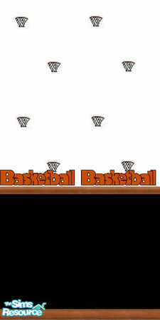 Sims 2 — Basketball Wall by Krispyb — Part of the Basketball Bedroom Set