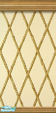 Sims 2 — Bamboo Lattice wall by Raveena — Part of the Fruity kitchen set.