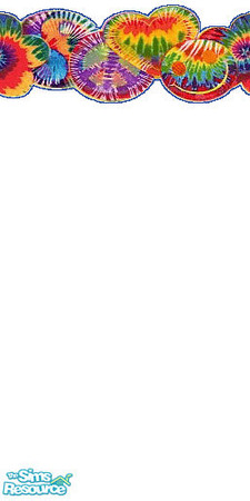 Sims 2 — Peace 1 by Lorah — For your Hippie, brightly colored retro walls. Peace 1 in red, green, yellow, blue, orange,