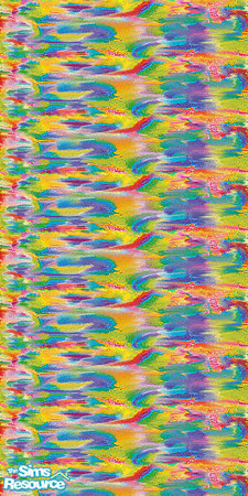 Sims 2 — Happiness 2 by Lorah — For your Hippie, brightly colored retro walls. Happiness 2 in red, green, yellow, blue,