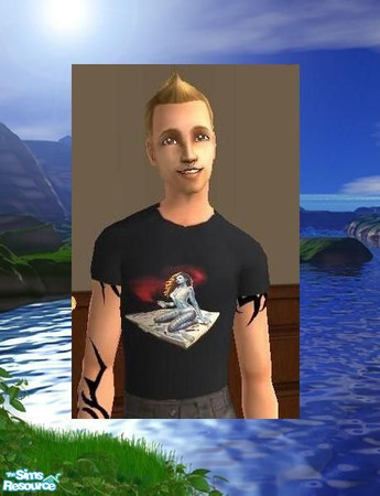 Sims 2 — Young Adult Echo Black T by sgoobysnacks — Young Adult Echo Black Muscle T-Shirt......looks great in