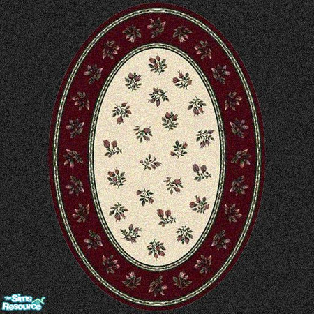 Sims 2 — MRC 2x3 Oval Rug # 26 by MidnightRose — You will need Windkeepers 2x3 oval rug for this to work.