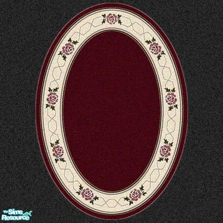 Sims 2 — MRC 2x3 Oval Rug # 24 by MidnightRose — You will need Windkeepers 2x3 oval rug for this to work.