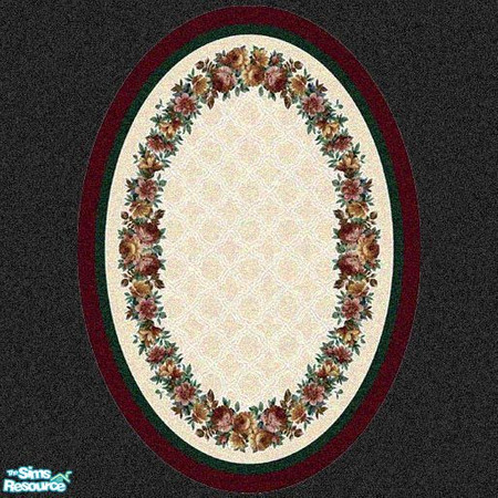 Sims 2 — MRC 2x3 Oval Rug # 27 by MidnightRose — You will need Windkeepers 2x3 oval rug for this to work.