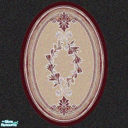 Sims 2 — MRC 2x3 Oval Rug # 15 by MidnightRose — You will need Windkeepers 2x3 oval rug for this to work.