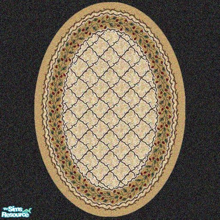 Sims 2 — MRC 2x3 Oval Rug # 14 by MidnightRose — You will need Windkeepers 2x3 oval rug for this to work.