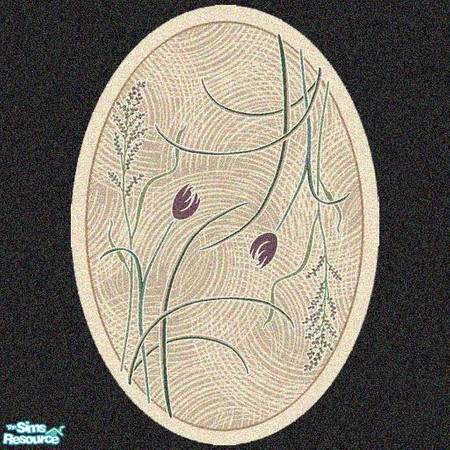 Sims 2 — MRC 2x3 Oval Rug # 13 by MidnightRose — You will need Windkeepers 2x3 oval rug for this to work.
