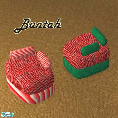 Sims 2 — Modern Living Chair - Red Seat by buntah — This requires the base file for the chair, which is part of this set.