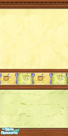 Sims 2 — Lime & Lemon Cafe Wall by luvs10s — A tempting wall to decorate your sim cafe or kitchen.