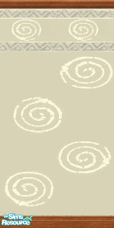 Sims 2 — Latte Spiral Wall by luvs10s — The perfect neutral for the modern sim. Preview Image is the squashed version,