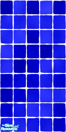 Sims 2 — MDP Blue Wall Tile by MelandStv — There are 10 colourful wall tiles in this set. They are part of my Colour Pack