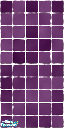 Sims 2 — MDP Plum Wall Tile by MelandStv — There are 10 colourful Wall tiles in this set. They are part of my Colour Pack