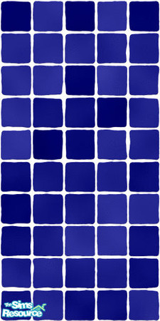 Sims 2 — MDP Navy Wall Tile by MelandStv — There are 10 colourful Wall tiles in this set. They are part of my Colour Pack