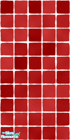 Sims 2 — MDP Crimson Wall Tile by MelandStv — There are 10 colourful Wall tiles in this set. They are part of my Colour