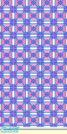 Sims 2 — Dazzle by TSR Archive — Patterned wallpaper.