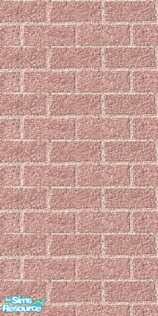 Sims 2 — pink outdoor brick by The_Unicorn — -