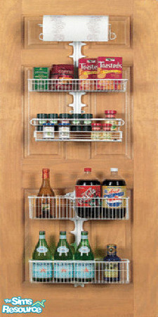 Sims 2 — kitchen door rack by The_Unicorn — -