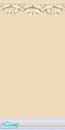 Sims 2 — creme window wall plain by The_Unicorn — another one with the trim used from Lorah's 'abandoned siding floor'.