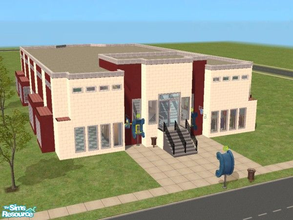 Sims 2 — Berry Music Center by SimsExile — Everything for the musician. Private practise rooms and lounge upstairs -