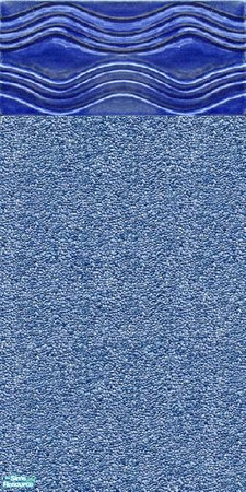 Sims 2 — Blue Wave Pool Liner by msnicoleking — Blue pool liner with a pretty blue wavy trim. Found in the \'Tile\'