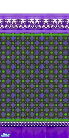 Sims 2 — Moroccan Mosaic Set - 7 by kibanahnah — A set of 16 mosaic walls, to give any Modern room a little colorful