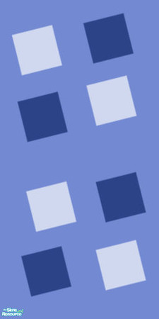 Sims 2 — Squared wall blue 1 by redroses4eva — made by redroses4eva at tsr