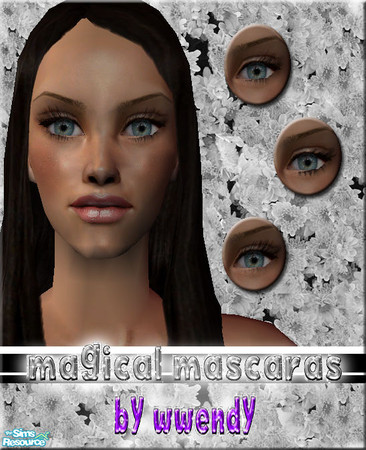 Sims 2 — Magical Mascaras by wwendy — 4 beautiful mascaras...