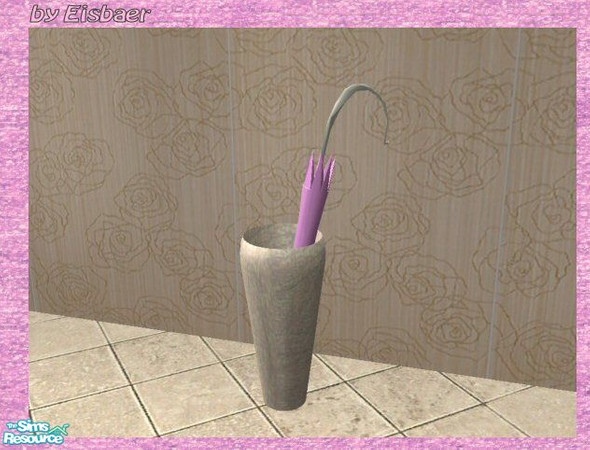 Sims 2 — Reflex Prague Hall Lavendar  Umbrella  by Eisbaerbonzo — 14.4.2008: I reworked this object, now the grip is in