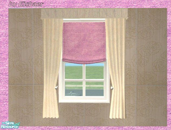 Sims 2 — Reflex Prague Hall Lavendar - Curtain by Eisbaerbonzo — An add-on to my Reflex hal based on a mesh by Simtomatic