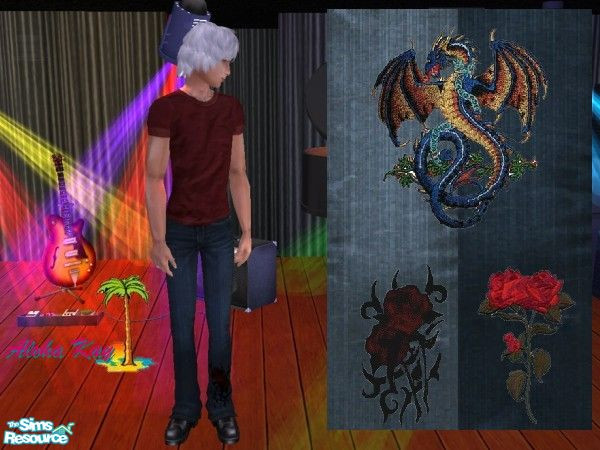 Sims 2 — Men\'s Fashion Leg Untucked Jeans by Aloha Kay — These jeans come in two washes, light and dark. Each has copper