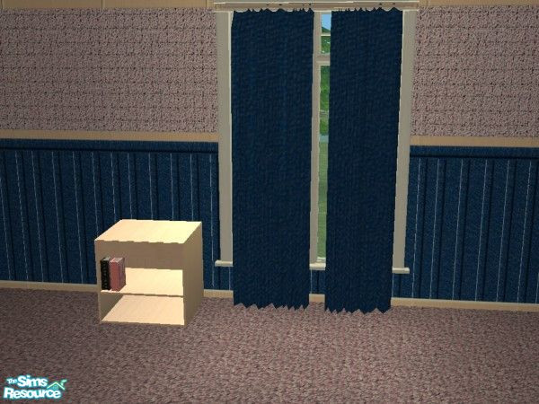 Sims 2 — Studious Bedroom - Cornflower Blue - curtains by ead425 — 