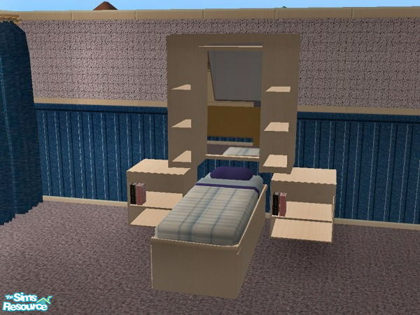 Sims 2 — Studious Bedroom-Kids- - mirror sngle hdboard by ead425 — 