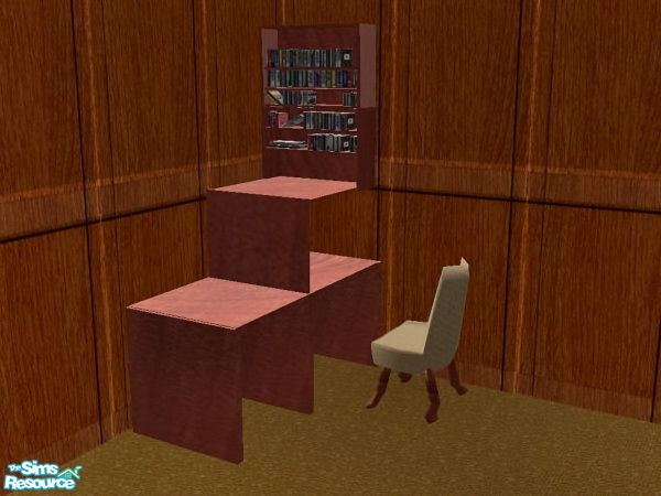 Sims 2 — Truly Modern Study - cherry - desk chair by ead425 — 