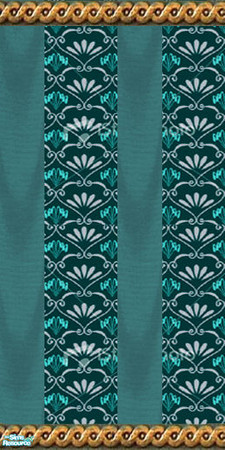 Sims 2 — Teal stripe molding by mahtigwess — 9 of 10
