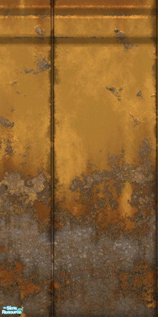 Sims 2 — Trailer - Rusty Metal Siding - 01 by Shakeshaft — Part of a recolour of the Trailer Build Set, included are