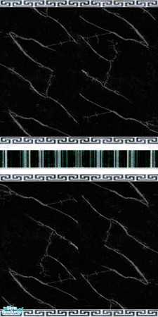 Sims 2 — Black Marble Walls & Floors Set - Wall 05 by Sheera — Part of my Black Marble Walls & Floors Set , hope