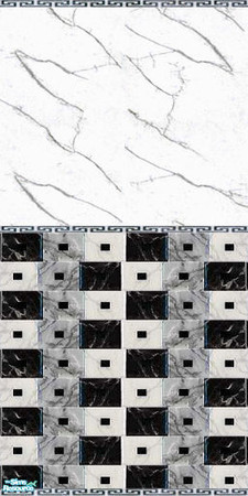 Sims 2 — White Marble Walls & Floors Set - Wall 04 by Sheera — Part of my White Marble Walls & Floors Set, hope