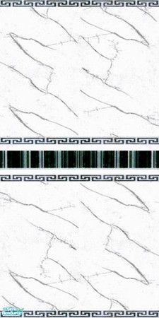 Sims 2 — White Marble Walls & Floors Set - Wall 05 by Sheera — Part of my White Marble Walls & Floors Set, hope